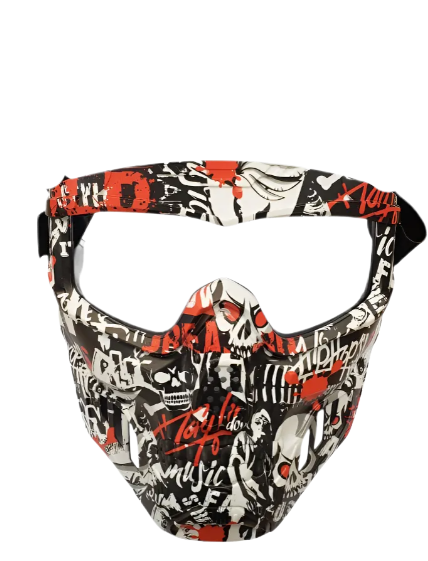 Máscara táctica full face con visor resistente